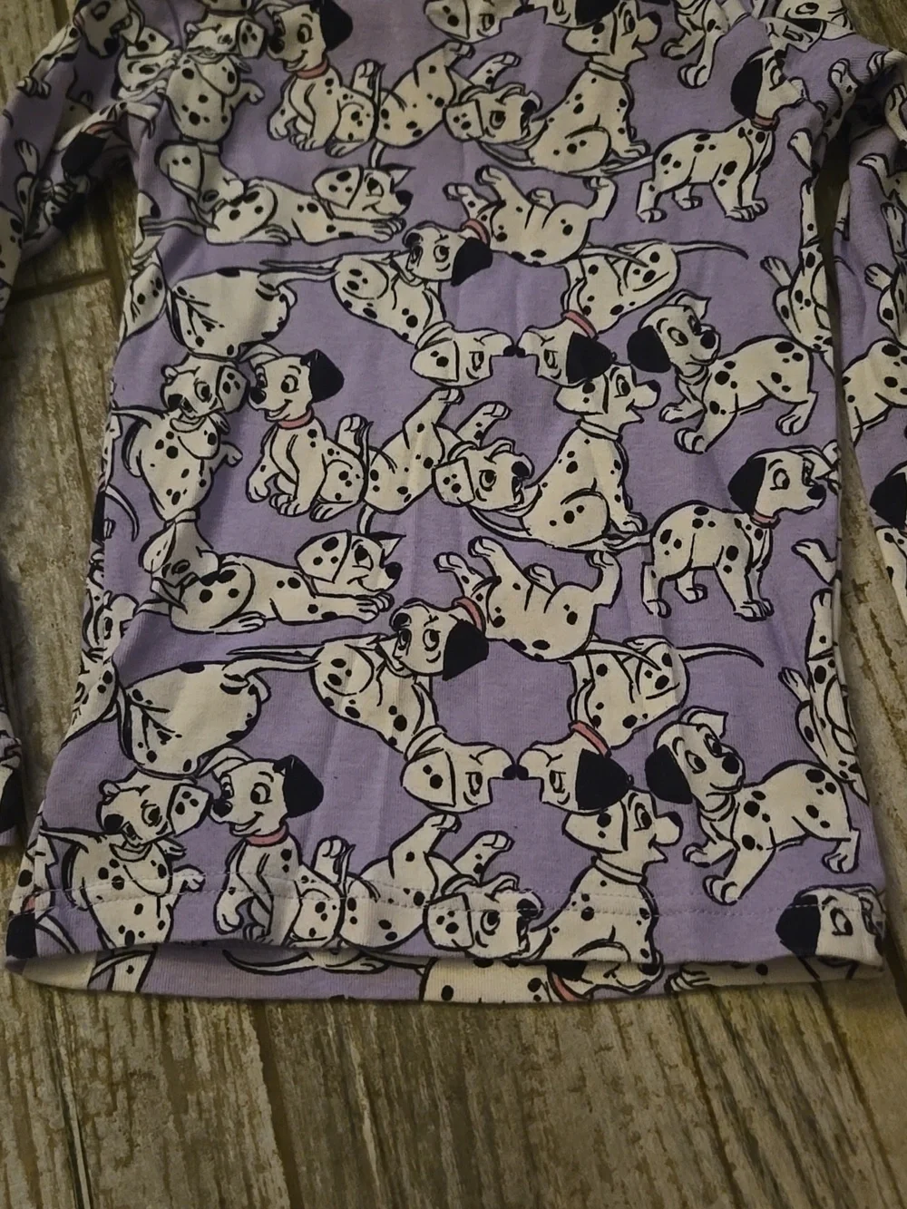 GAP Lavender Dalmatian Print Kids Pajama Top - Picture 4 of 5